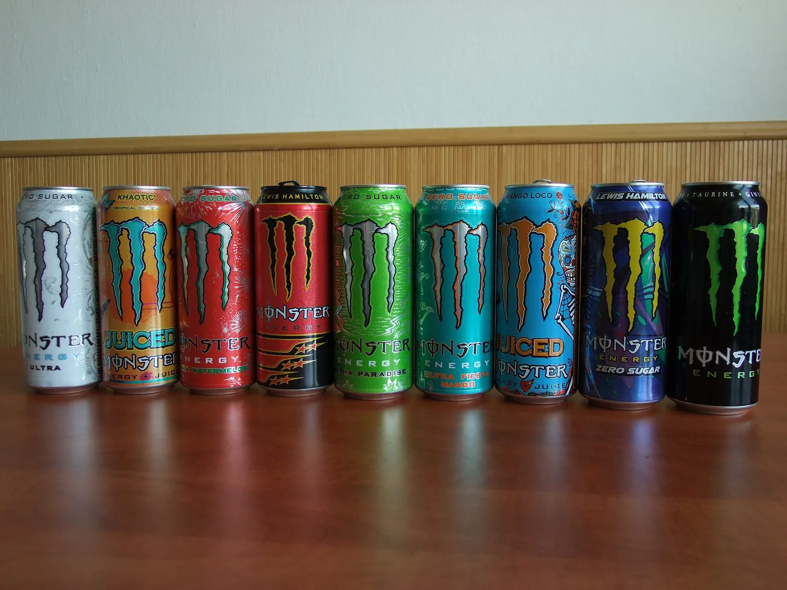 Energiajuomatölkkejä (kuvituskuva)
