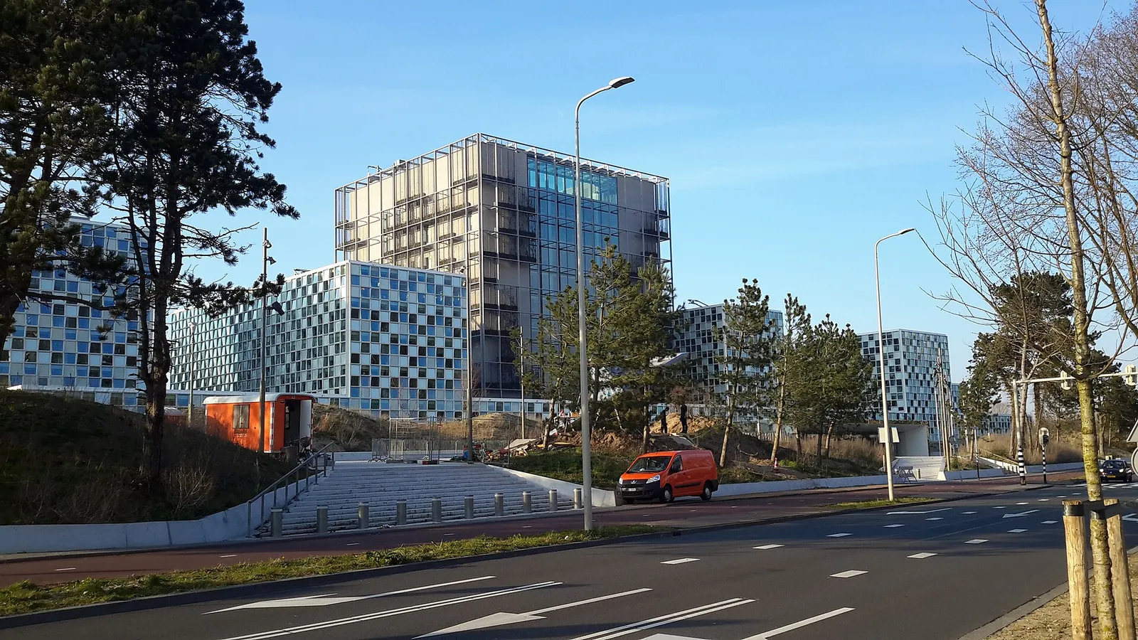 Kansainvälisen rikostuomioistuimen päämaja Haagissa