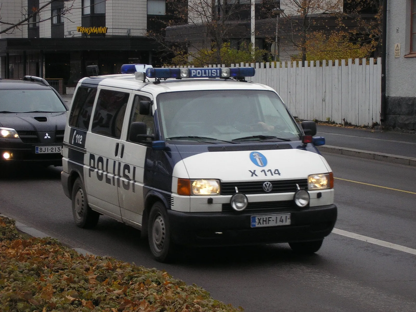 Suomalainen poliisiauto (kuvituskuva)