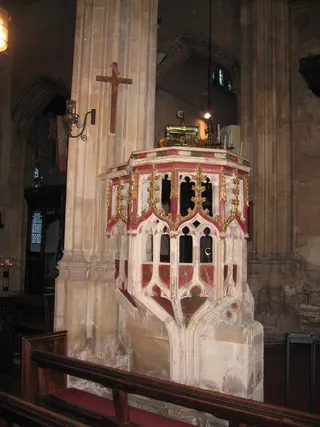 A church pulpit