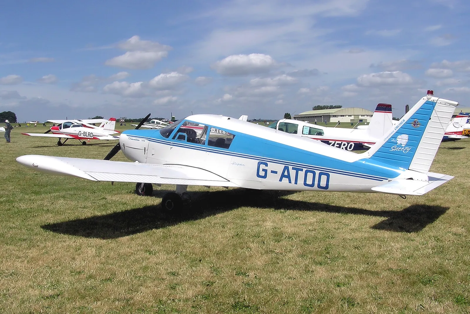A Piper PA-28 Cherokee, the type of aircraft involved