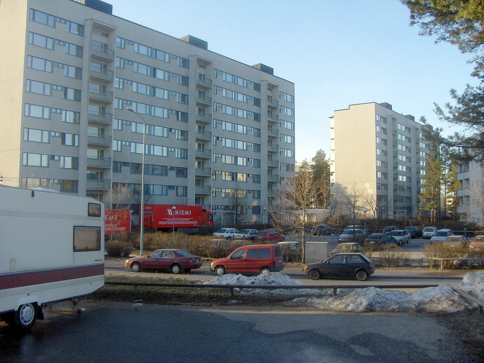 Katunäkymä Kontulasta Helsingissä