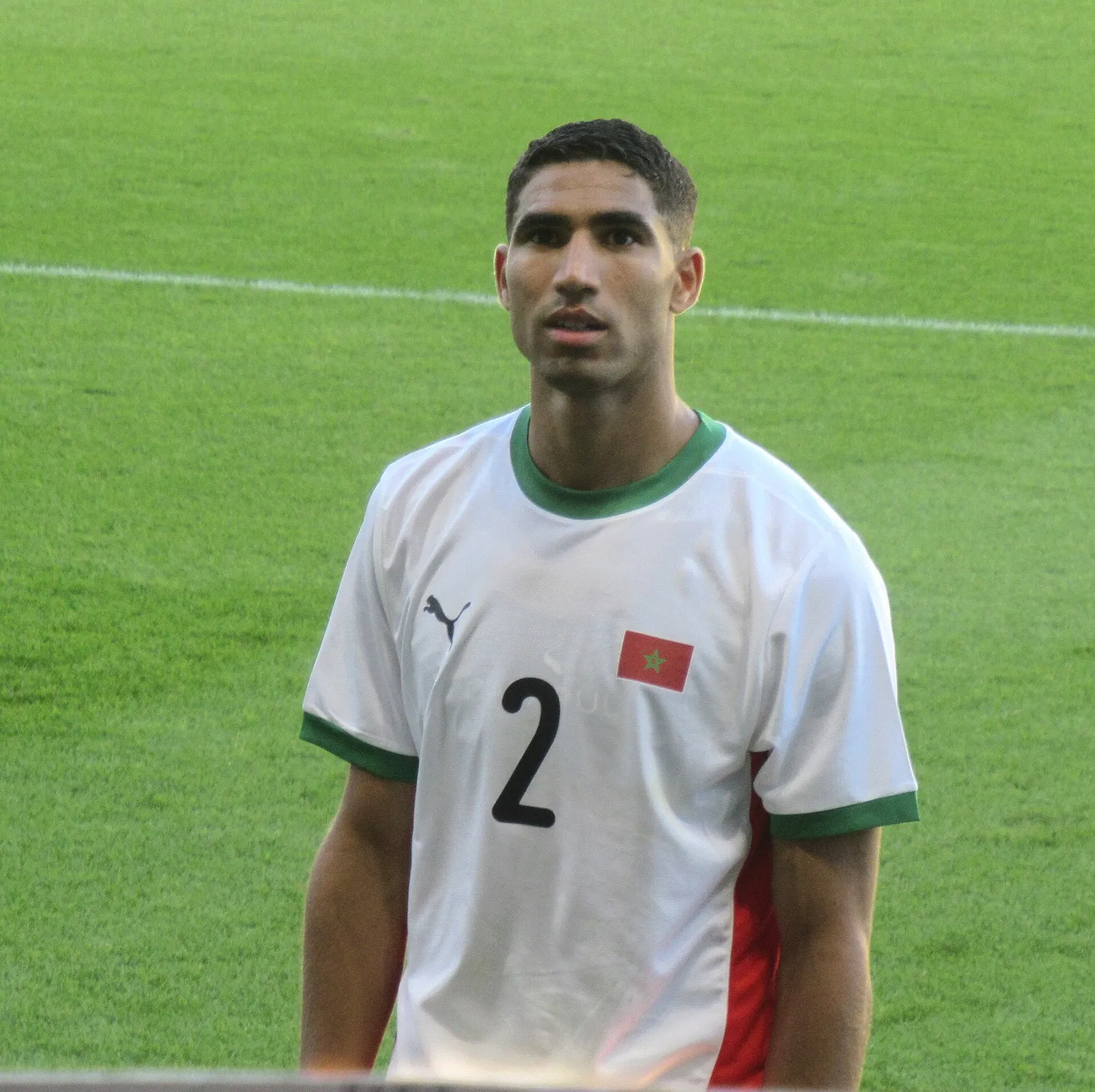 Marokon jalkapallomaajoukkueen tähtipelaaja Achraf Hakimi
