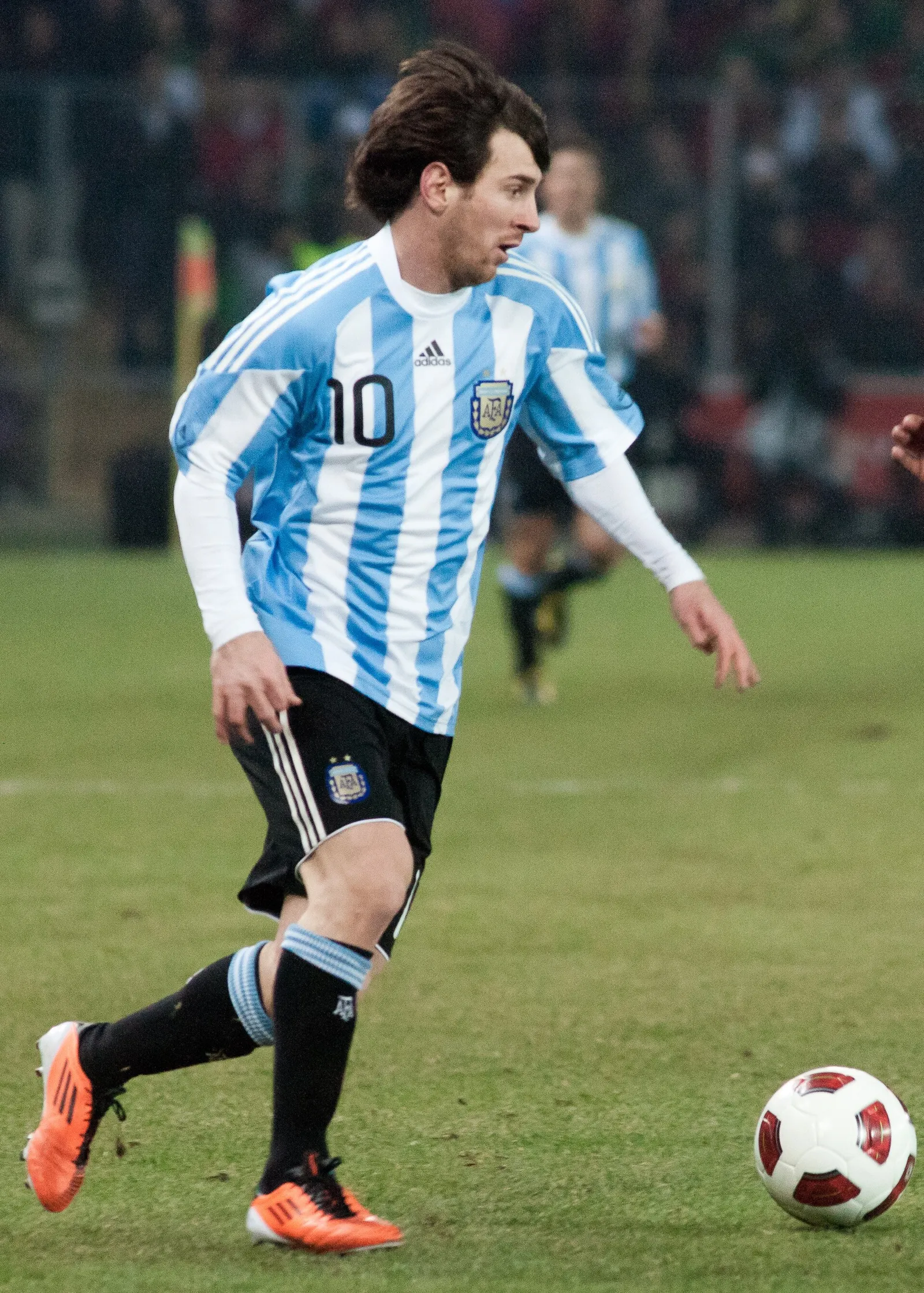 Lionel Messi Argentinan paidassa (arkistokuva)