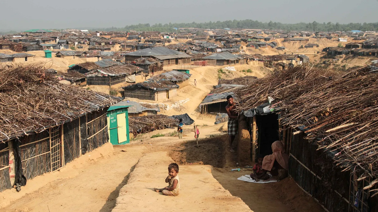 Rohingya-pakolaisleiri Bangladeshissa (kuvituskuva)