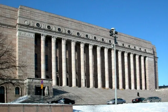 Eduskuntatalo Helsingissä