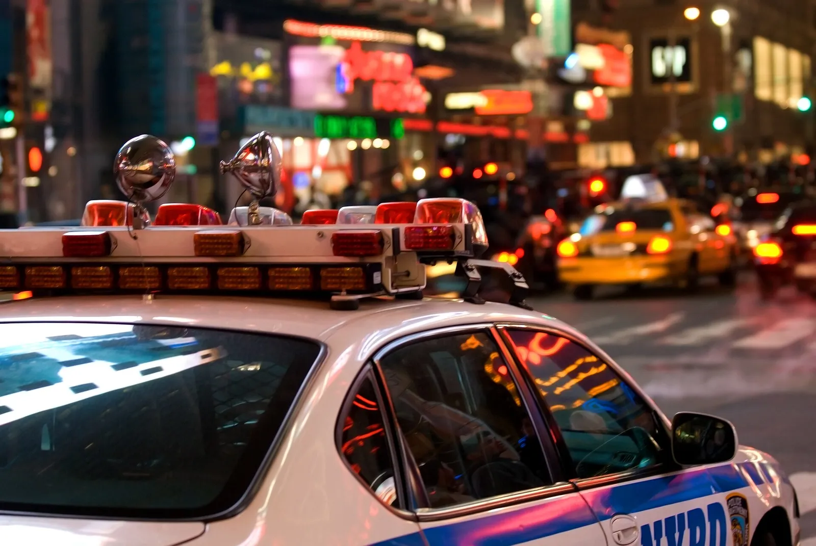 New Yorkin poliisin partioauto