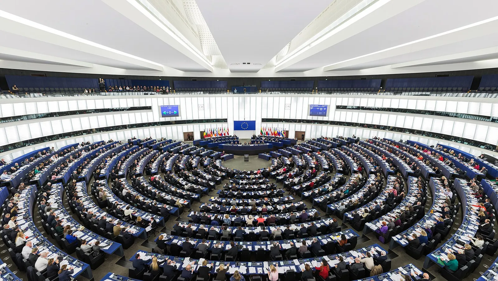 Euroopan parlamentin istuntosali Strasbourgissa