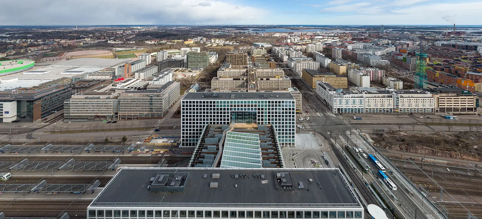 Itä-Pasilan kaupunkimaisemaa Helsingissä